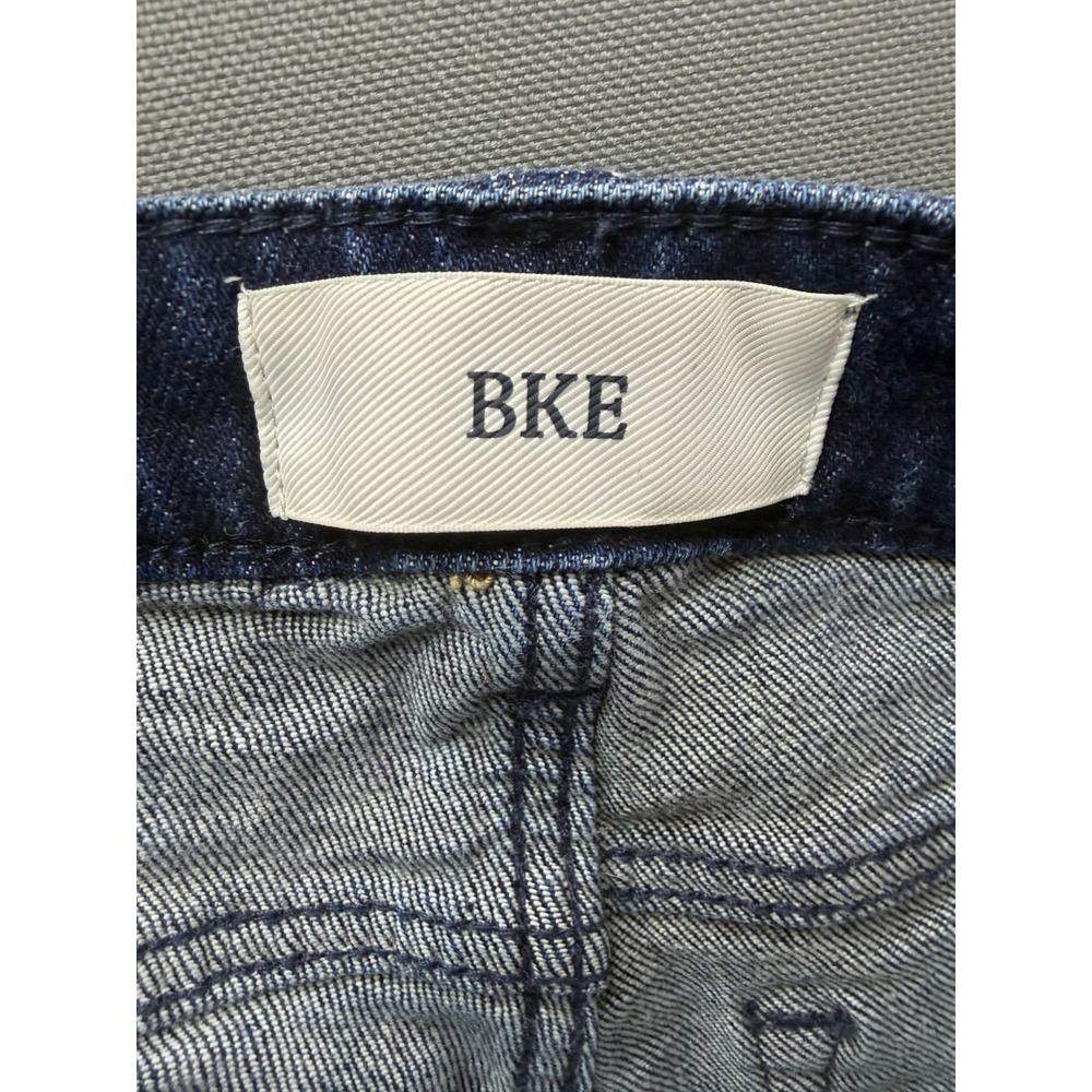 BKE Payton Denim Shorts Womens Dark Wash Distressed Frayed 26 - Picture 6 of 9